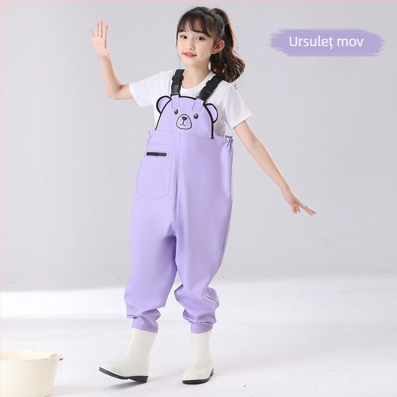 Costum impermeabil pentru copii pentru joacă în apă – uscare rapidă, respirabil, rezistent la vânt, durabil