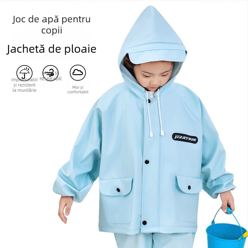 Costum impermeabil pentru copii pentru joacă în apă – uscare rapidă, respirabil, rezistent la vânt, durabil