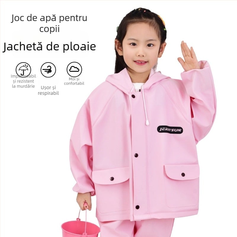 Costum impermeabil pentru copii pentru joacă în apă – uscare rapidă, respirabil, rezistent la vânt, durabil