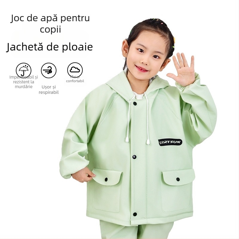 Costum impermeabil pentru copii pentru joacă în apă – uscare rapidă, respirabil, rezistent la vânt, durabil