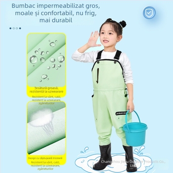 Pantaloni pentru copii impermeabili pentru plajă și mare, material PVC, respirabili, impermeabili, rezistenți vânt, unisex, potriviți pentru toate anotimpurile