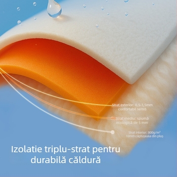 Babala Botine unisex pentru copii, din piele nubuc suede, talpă din cauciuc și plastic, pentru 1-6 ani, iarnă, stil zilnic, 2025