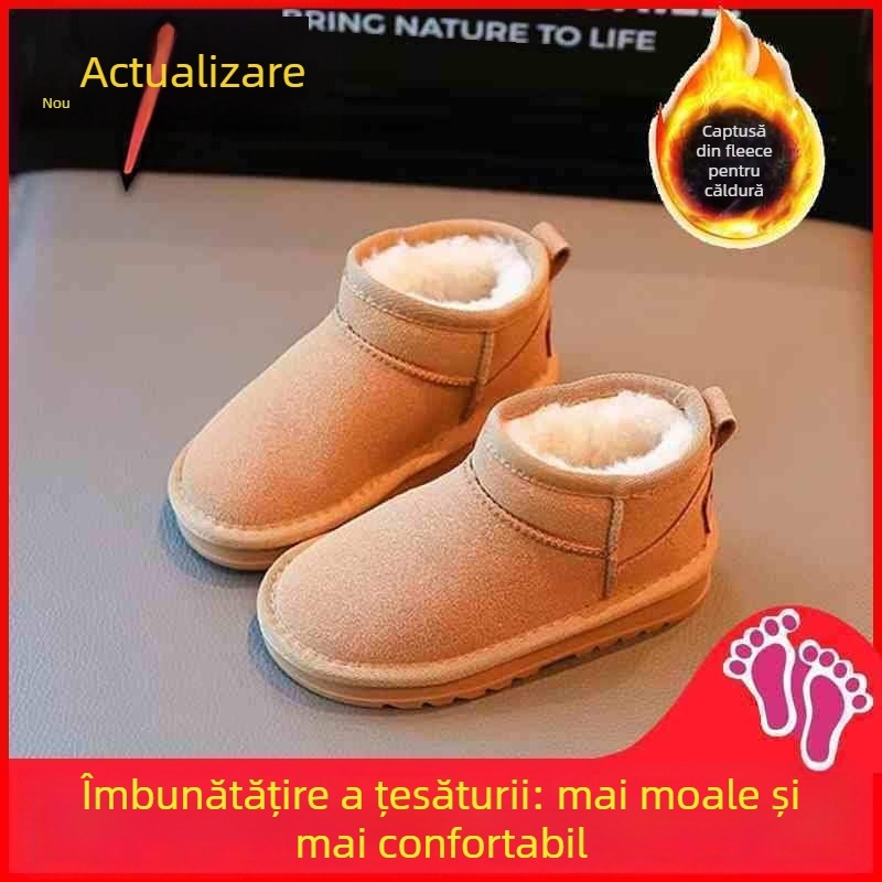 Ghete de copii până la gleznă, din piele artificială, pentru vârsta 1-3 ani, în stoc