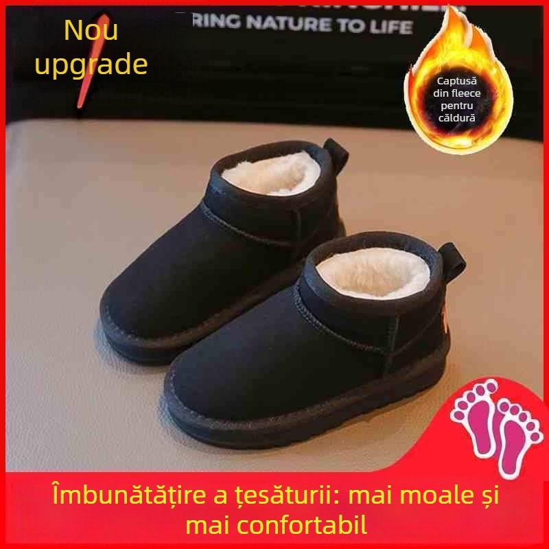 Ghete de copii până la gleznă, din piele artificială, pentru vârsta 1-3 ani, în stoc