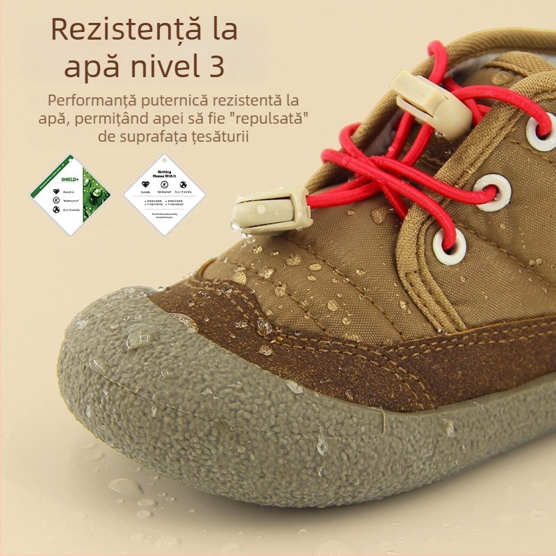Topstar Pantofi de iarnă pentru copii cu partea superioară din textil + piele sintetică, talpă TPR, închidere cu Velcro, pentru 4–6 ani, Toamna 2025