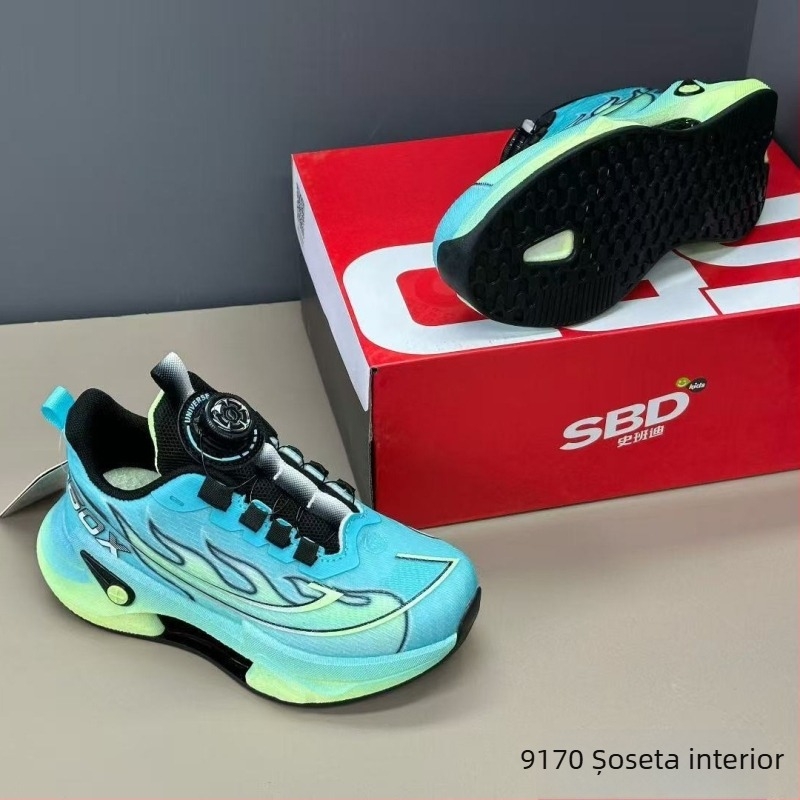 Pantofi de alergare pentru copii, partea superioară din plasă dublă, respirabili și ușori, talpă EVA, toamnă 2025, băieți 7–12