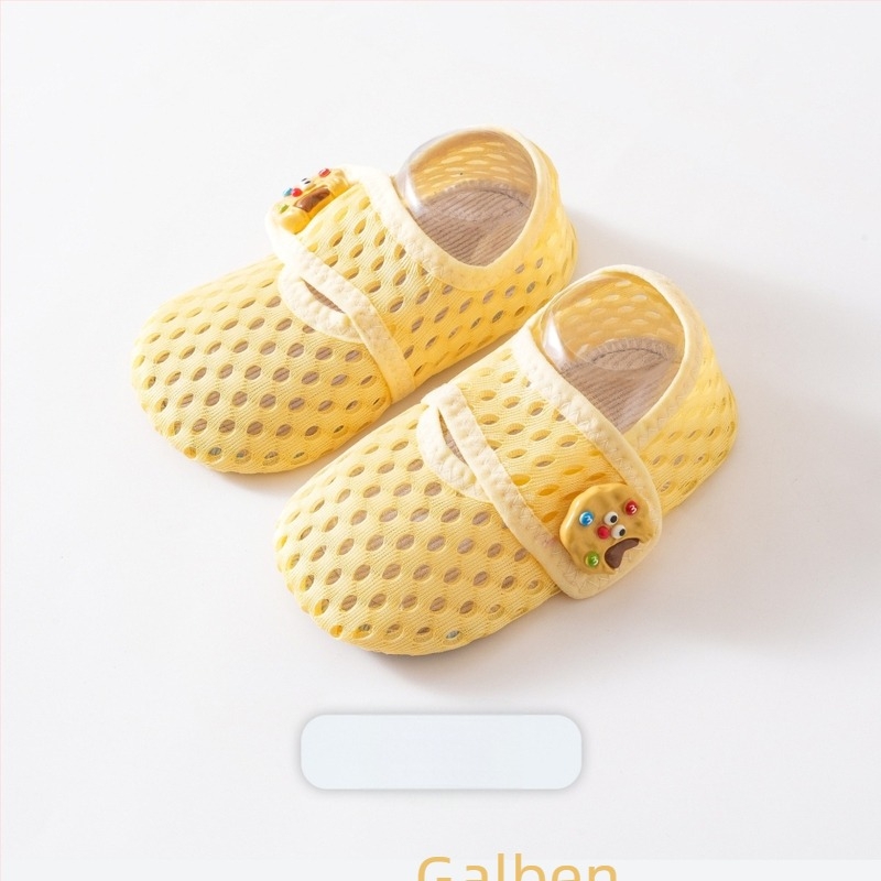 Șosete de podea pentru bebeluși, vară, din plasă, antiderapante, respirabile, model desen animat