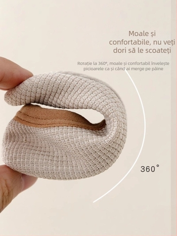 Șosete de podea pentru copii, antiderapante, talpă moale, imprimeu desen animat, 100% poliester, lansare toamnă 2025