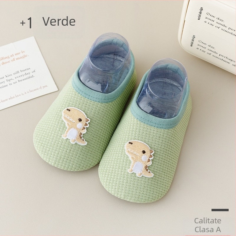 Șosete de podea pentru copii, antiderapante, talpă moale, imprimeu desen animat, 100% poliester, lansare toamnă 2025