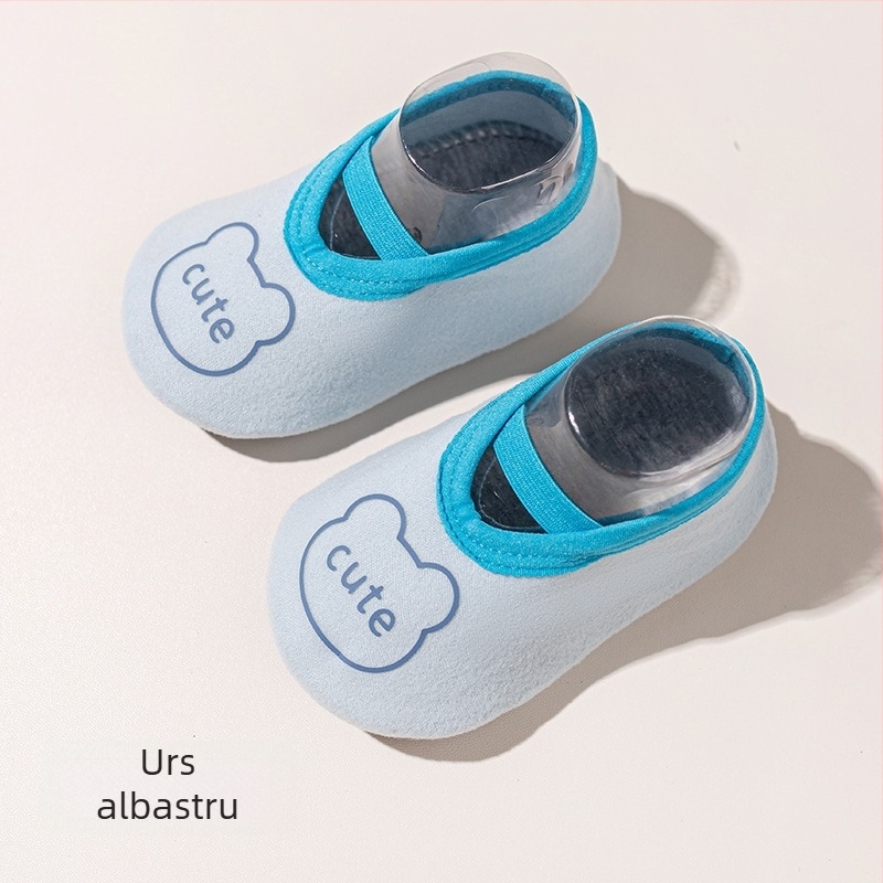 Șosete de podea pentru copii - antiderapante, talpă moale, poliester respirabil, croială scurtă, pentru toate anotimpurile