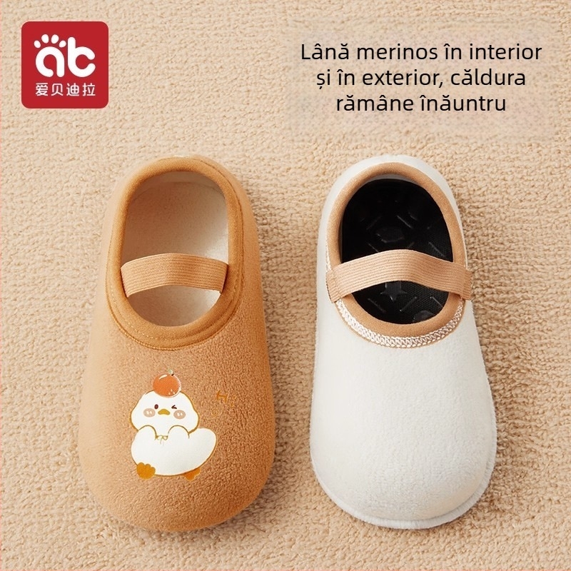 Aibedila Pantofi sport pentru copii - Toamnă, interior antiderapant, talpă moale, model desene animate, partea superioară din plastic, pentru băieți 12–36 luni