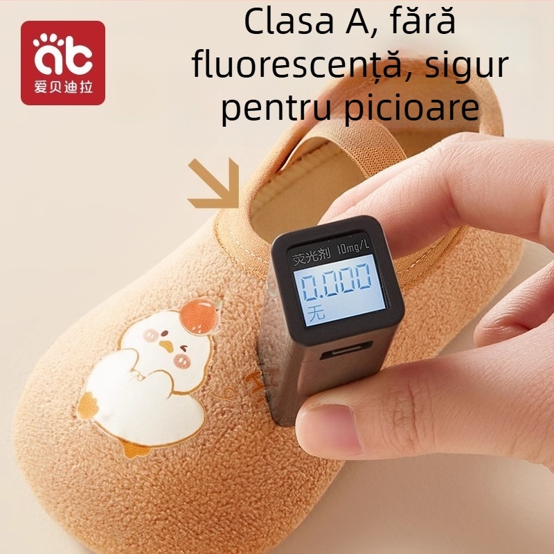 Aibedila Pantofi sport pentru copii - Toamnă, interior antiderapant, talpă moale, model desene animate, partea superioară din plastic, pentru băieți 12–36 luni