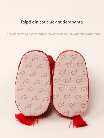 Șosete de podea pentru bebeluși, antiderapante, din bumbac respirabil, model desen animat, pentru primăvară și toamnă