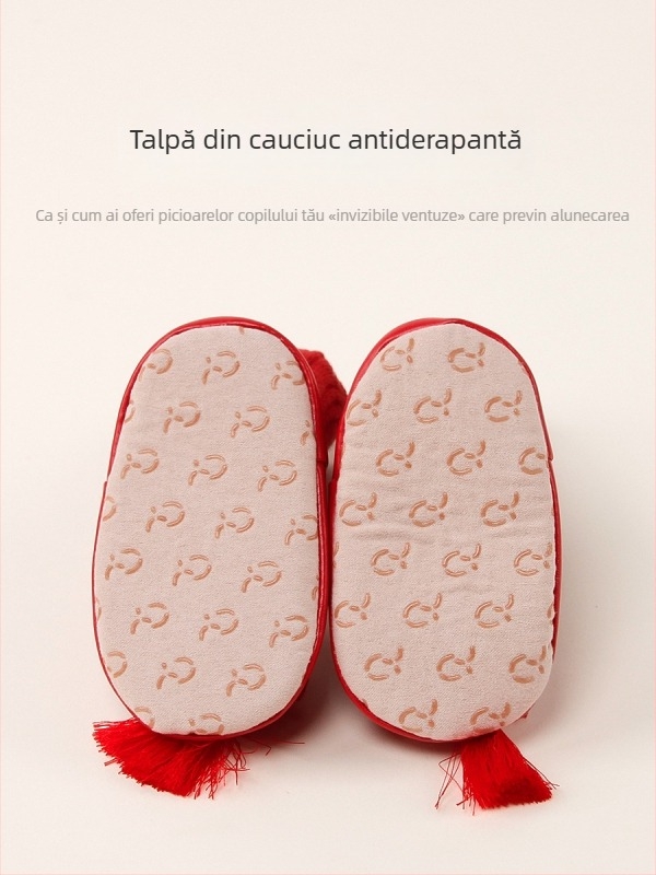 Șosete de podea pentru bebeluși, antiderapante, din bumbac respirabil, model desen animat, pentru primăvară și toamnă