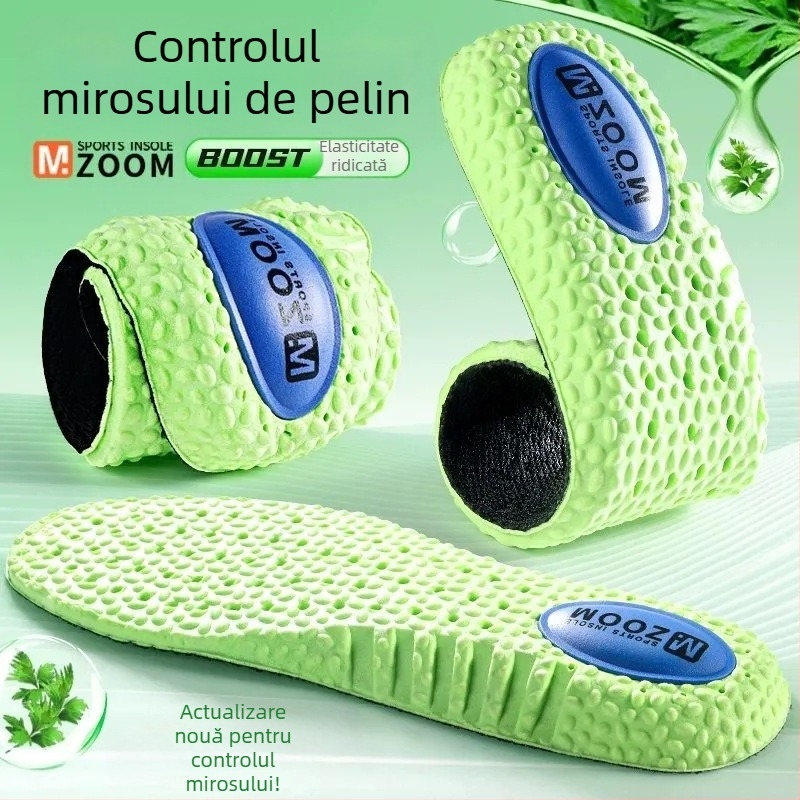 Talpă internă cu pernă de aer – deodorant, respirabil PU+fibră, absorbție a șocurilor, pentru pantofi sport, piele, bocanci – Unisex