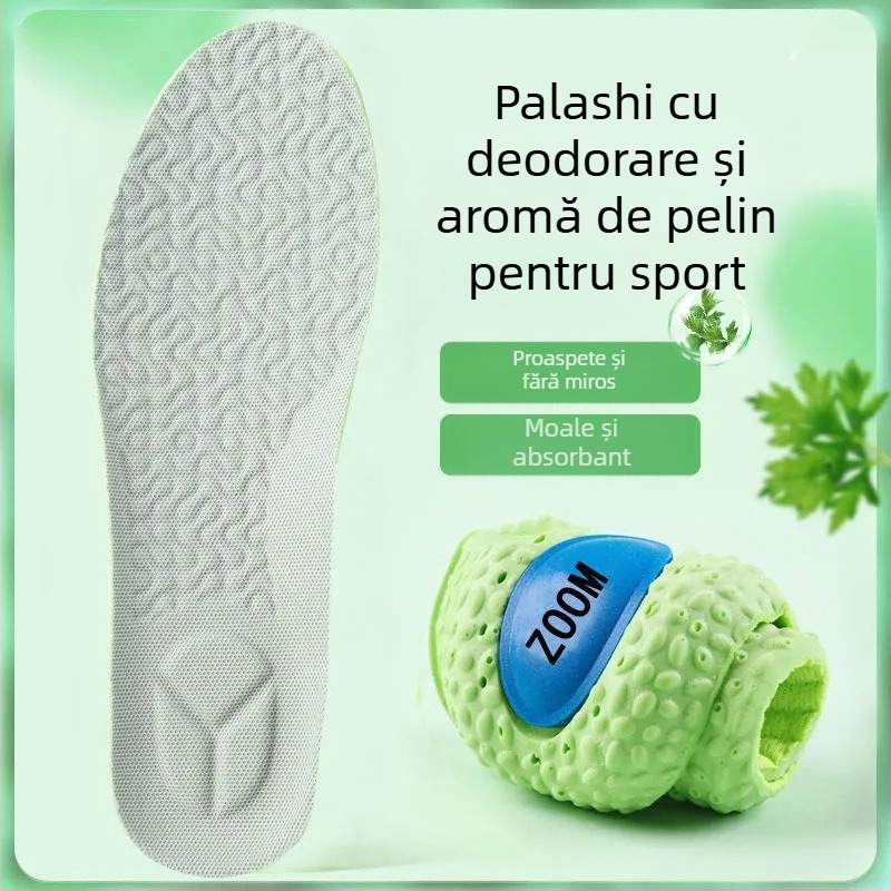 Talpă internă cu pernă de aer – deodorant, respirabil PU+fibră, absorbție a șocurilor, pentru pantofi sport, piele, bocanci – Unisex