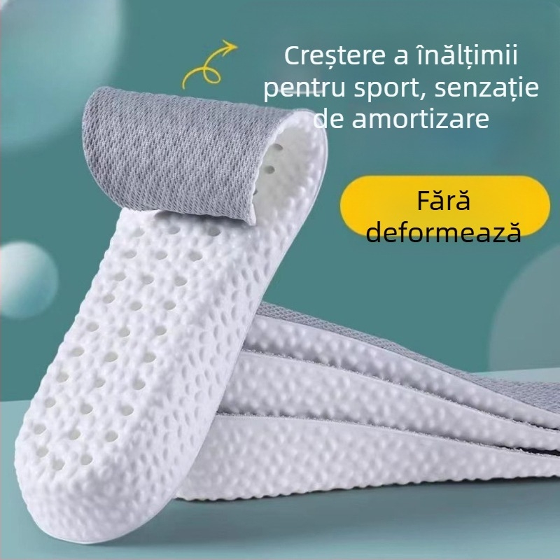 Talpă ascendentă invizibilă pentru încălțăminte – respirabilă, deodorizantă, PU material, unisex
