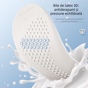 Talpă interioară din piele de vițel și latex, model P403, talpă întreagă, unisex, pentru toate anotimpurile