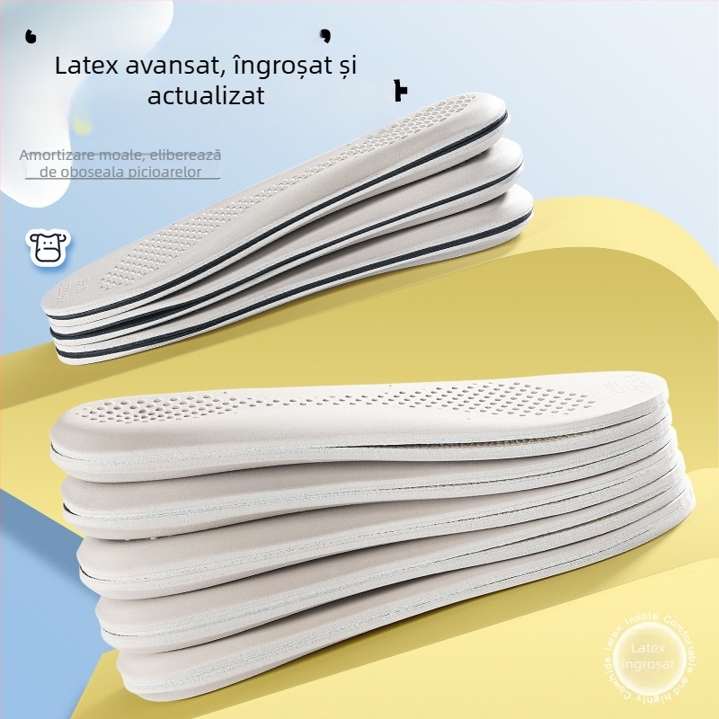 Talpă interioară din piele de vițel și latex, model P403, talpă întreagă, unisex, pentru toate anotimpurile