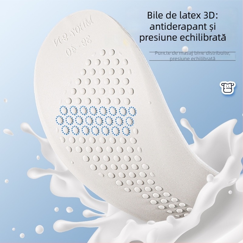 Talpă interioară din piele de vițel și latex, model P403, talpă întreagă, unisex, pentru toate anotimpurile