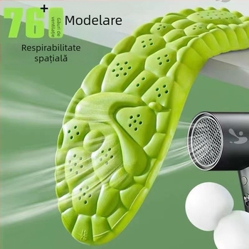 Tălpi sport cu Mugwort, anti-odor, pentru bărbați și femei, confortabile, moi, elastice, cu amortizare, îngroșate pentru statul în picioare îndelungat.