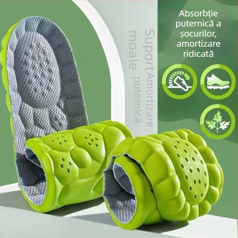 Tălpi sport cu Mugwort, anti-odor, pentru bărbați și femei, confortabile, moi, elastice, cu amortizare, îngroșate pentru statul în picioare îndelungat.