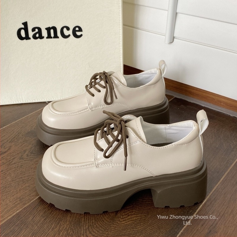 Loaferi dama cu șireturi, stil retro, partea superioară PU, talpă EVA, model cu dungi