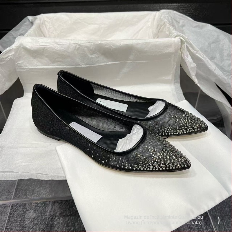 Pantofi de mireasă pentru femei, vârf ascuțit, partea superioară din microfibră, toc înalt subțire 6–8 cm, model cu buline