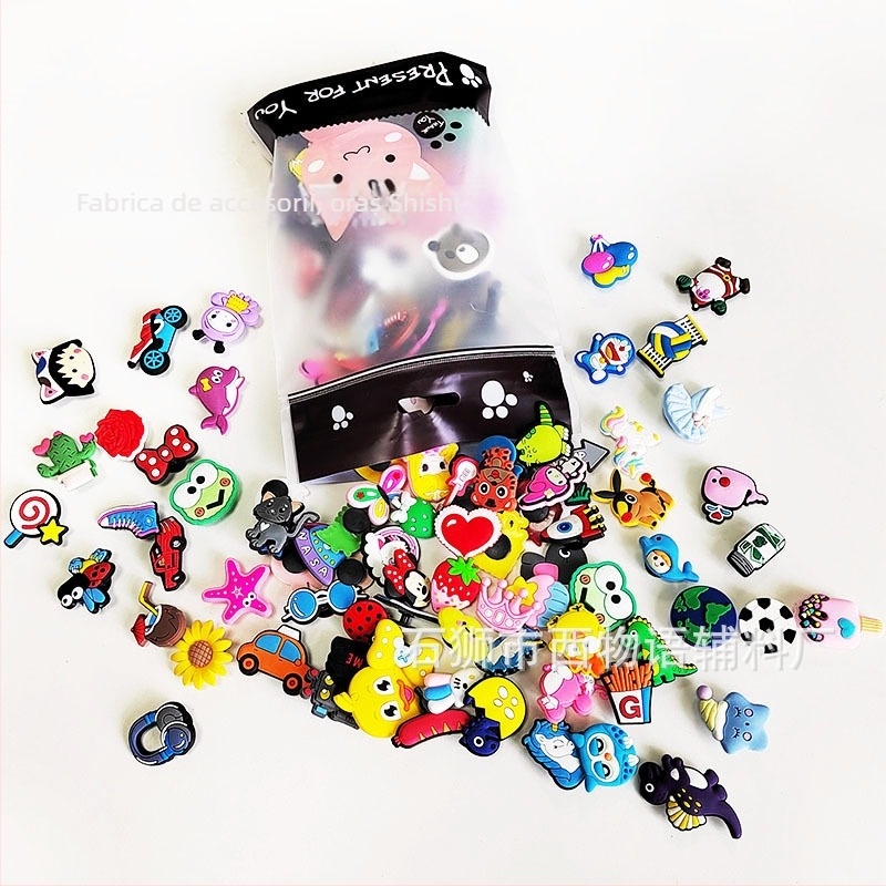 Flori Crocs pentru pantofi și catarame, accesorii DIY din PVC, model HP, potrivite pentru tot anul pentru alte tipuri de încălțăminte