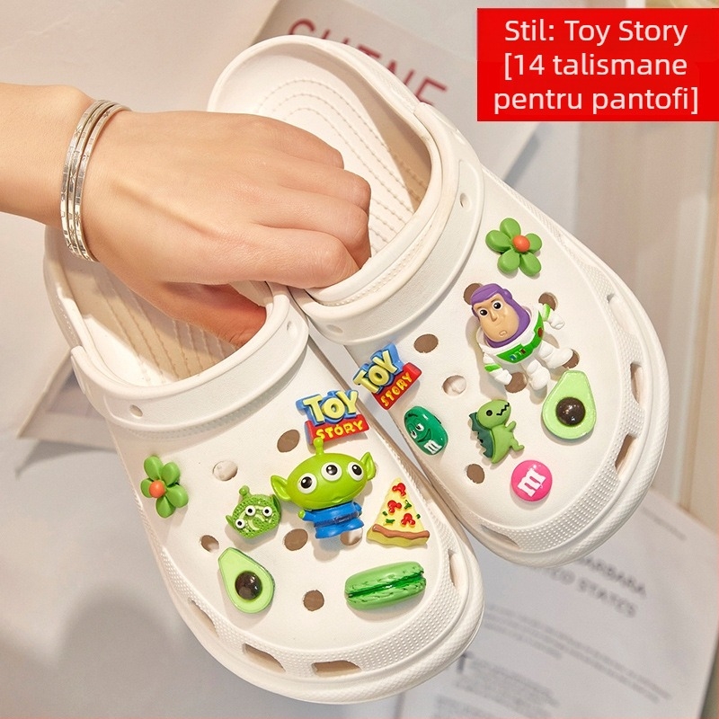 Accesoriu pentru încălțăminte Crocs pentru copii, cataramă decorativă detașabilă în formă de floare – stil desen animat