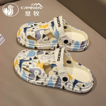 CAMKiDS Papuci EVA pentru copii - Partea superioară EVA, talpă EVA, pentru vârste 4-16