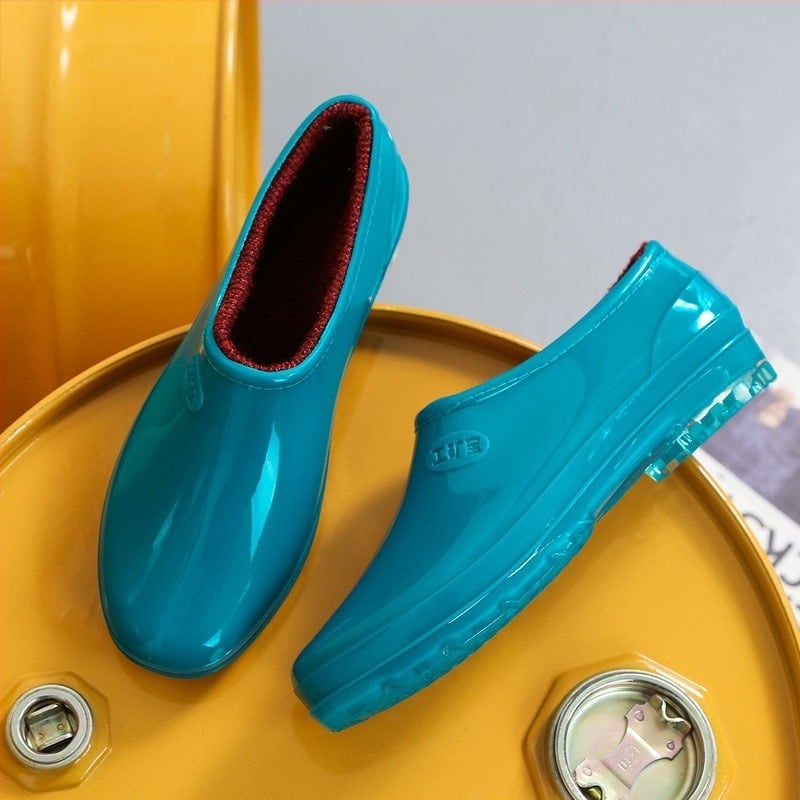 Ghete de ploaie pentru femei (Impermeabile; Antiderapante; Exterior PVC; Toc mic 1–3 cm; Pentru toate anotimpurile)