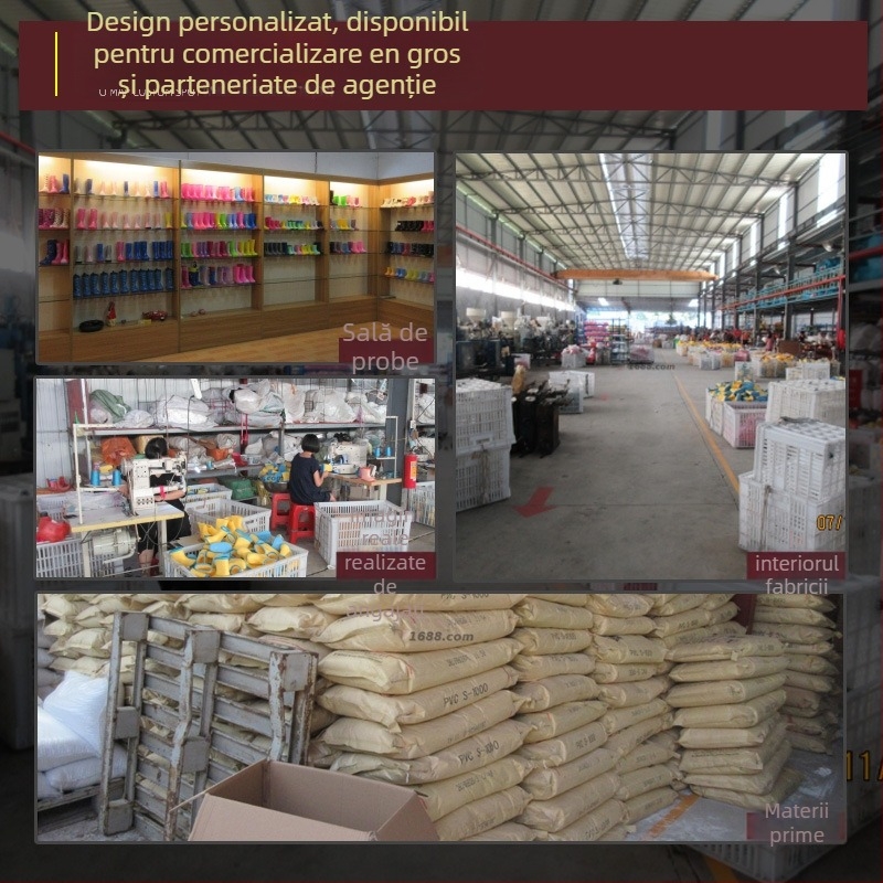 Cizme de ploaie pentru femei din PVC, înălțime joasă a gambelor, toc mic 1–3 cm, talpă antiderapantă