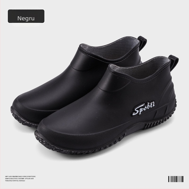 Ghete de ploaie pentru femei, linie scurtă, impermeabile, antiderapante, rezistente la uzură, talpă moale, partea superioară din PVC.