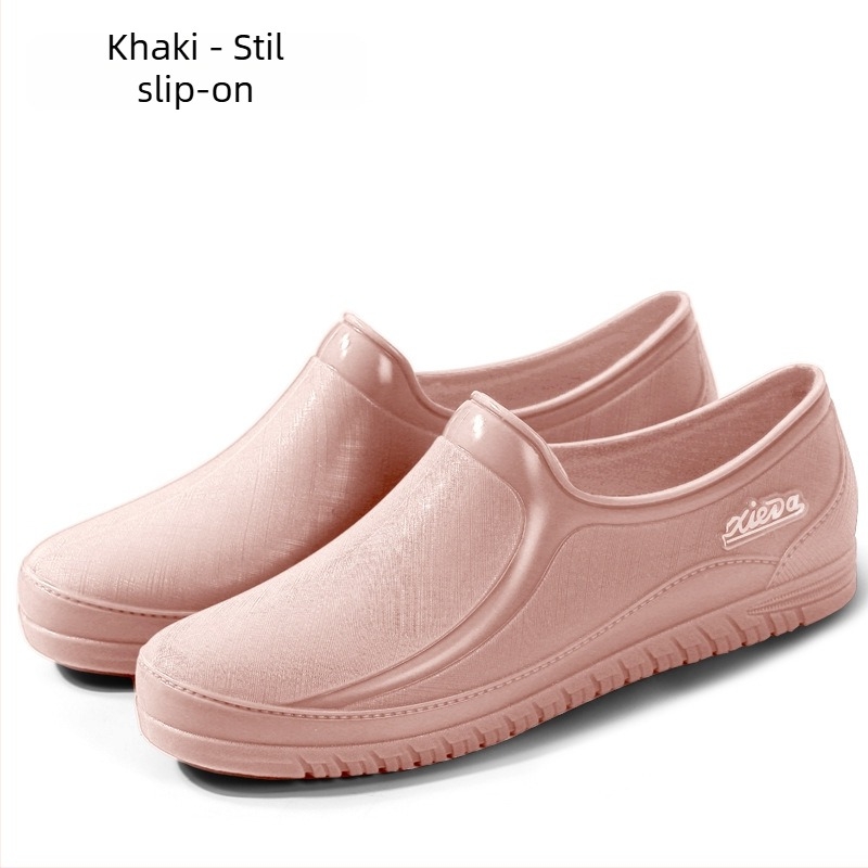 Ghete de ploaie din PVC pentru femei, talie joasă, impermeabile, căptușite cu fleece, pentru primăvară și toamnă