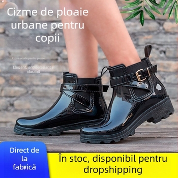 Cizme de ploaie din PVC pentru femei, până la gambe, toc 3–5 cm, pentru toate anotimpurile