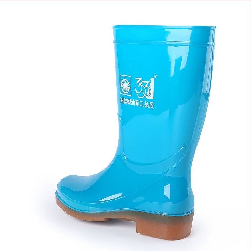 Ghete de ploaie pentru femei, partea superioară din PVC, înălțime până la gambe, grosime standard