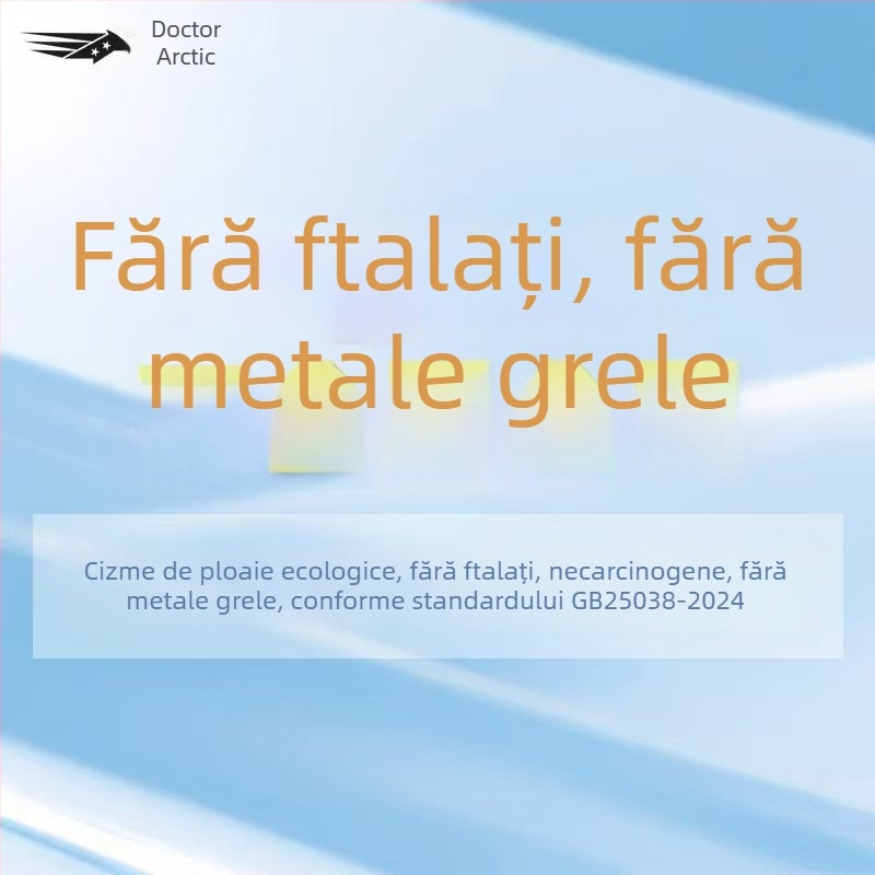 Ghete de ploaie pentru femei, partea superioară din PVC, gambă înaltă, toc mic 1–3 cm, patru sezoane, închidere cu mansetă