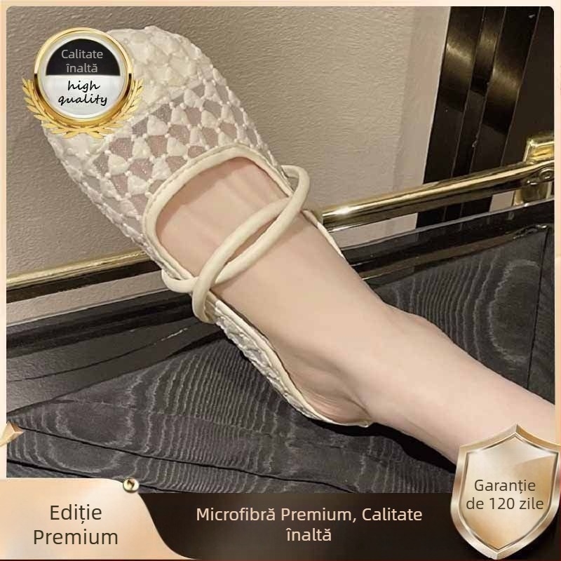 Pantofi Mary Jane pentru femei, cu degetul închis, partea superioară din microfibră, talpă din cauciuc; ușori, uscare rapidă, echilibru – Primăvara 2024