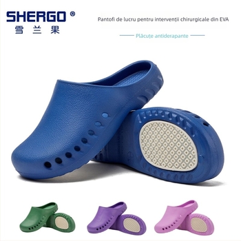 Southnurse încălțăminte EVA pentru sala de operații, protecție antiaderentă, vârf închis, talpă turnată prin injecție, toc înclinat, respirabilă și confortabilă