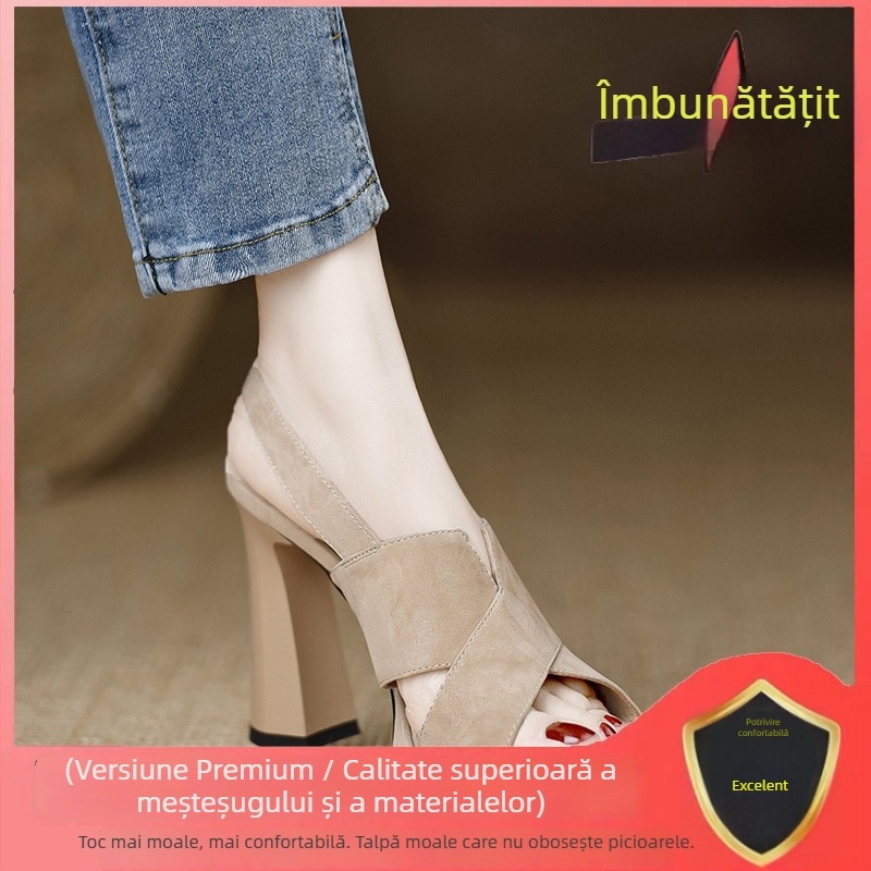 Sandale dama cu bretea unică, vârf drept, toc cu talie de pană, finisaj mat, talpă din cauciuc