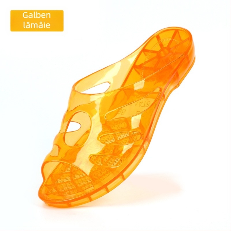 Sandale PVC cu platformă pentru femei, pentru casă – toc mic 1–3 cm, vârf rotund, partea superioară PVC, talpă PVC, talpă injectată