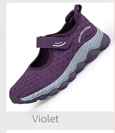 Încălțăminte unisex pentru plimbări cu șireturi, Flying-Weave pe exterior, vârf rotund, talon scăzut 1–3 cm, toamnă 2024