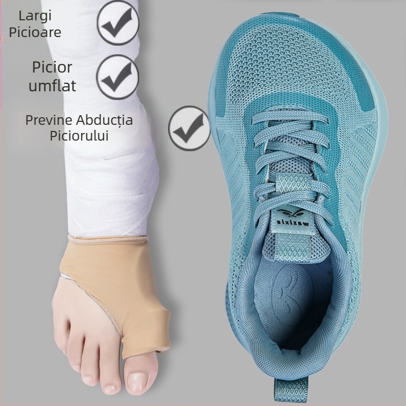 Pantofi de alergare unisex pentru picioare late, partea superioară din țesătură, vârf rotund, închidere cu șireturi în față, lansare toamna 2025