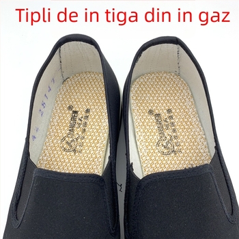 Pantofi de lucru din pânză, unisex — slip-on cu bandă elastică, respirabili, durabili, talpă din cauciuc