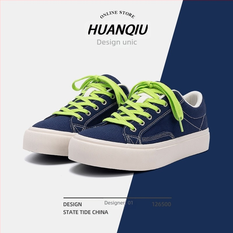 Pantofi de pânză pentru bărbați, cu șireturi, rezistenți la uzură (Upper: Canvas; Talpă: Composite bottom; Închidere: Lace-Up; Season: Summer 2025)