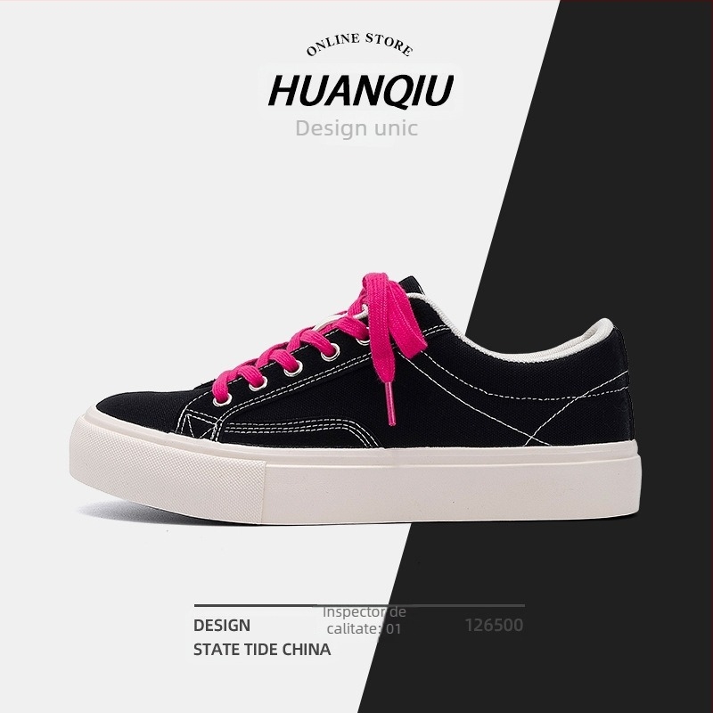 Pantofi de pânză pentru bărbați, cu șireturi, rezistenți la uzură (Upper: Canvas; Talpă: Composite bottom; Închidere: Lace-Up; Season: Summer 2025)