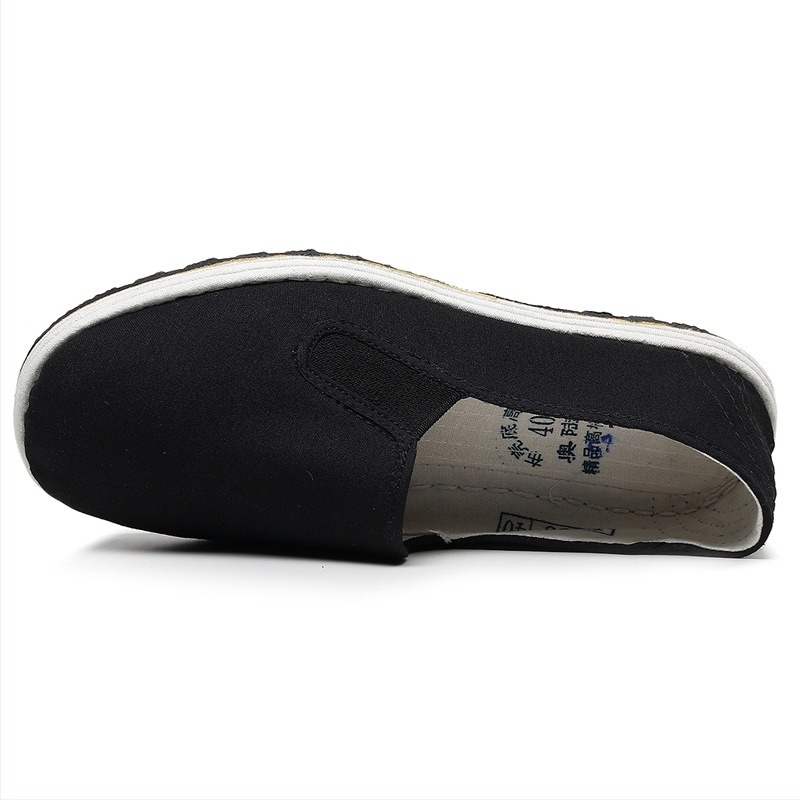 Pantofi din pânză unisex pentru purtare zilnică | vârf rotund, partea superioară din bumbac, talpă din cauciuc, deschidere superficială, origine Shandong