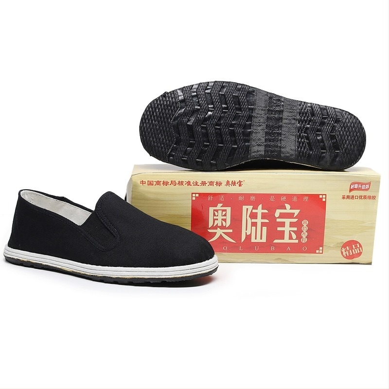 Pantofi din pânză unisex pentru purtare zilnică | vârf rotund, partea superioară din bumbac, talpă din cauciuc, deschidere superficială, origine Shandong