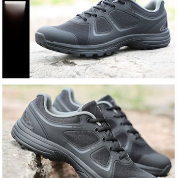 Pantofi de drumeție pe malul râului pentru bărbați, partea superioară din material textil, căptușeală din plasă, talpă din cauciuc, închidere cu șireturi